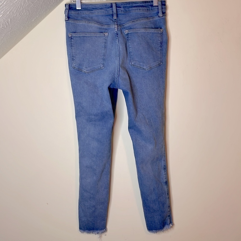 Free People High Rise Busted Knee Ankle Jeans - Picture 6 of 7